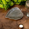 Leaf Platter- Taupe Glaze
