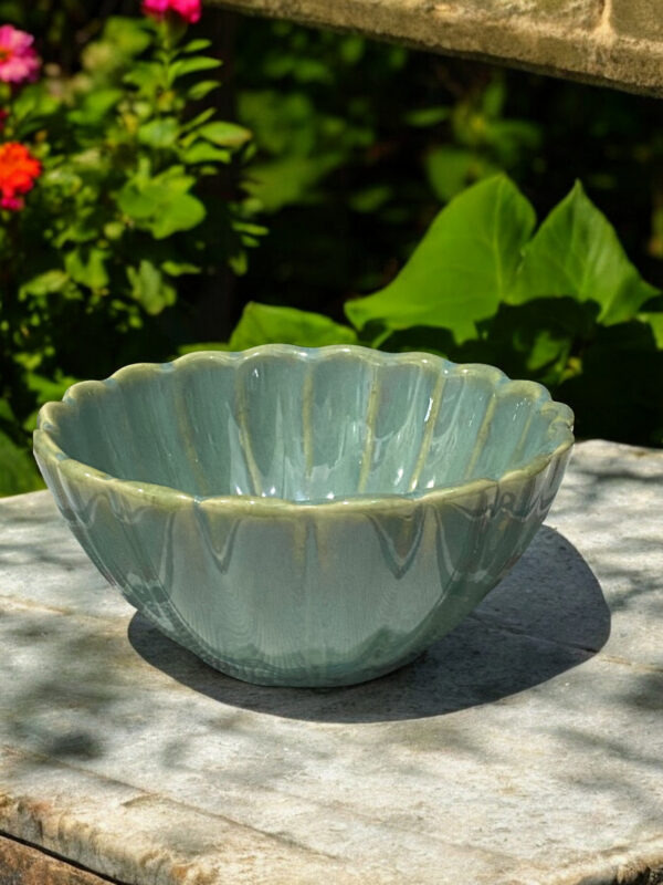 Scalloped Bowl- Sea Green | Set of 2