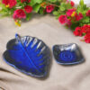 Leaf Platter- Blue Glaze - Image 2