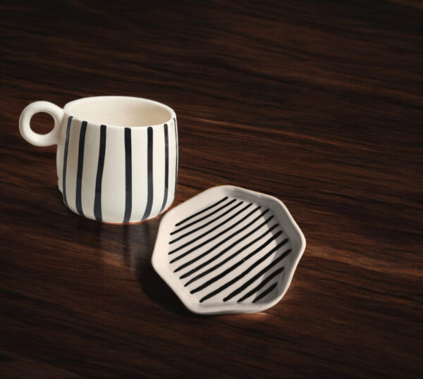 Minimalist Mug and Cookie Plate Set