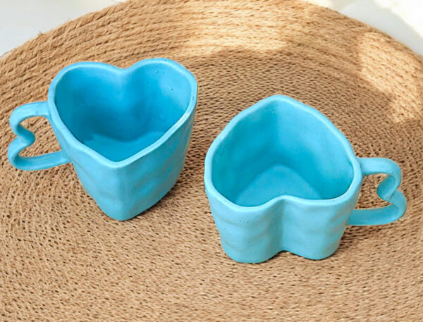 Cupid Heart Mug- Blue - Image 2