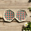 Cookie Plate- Chequered Hearts - Image 2
