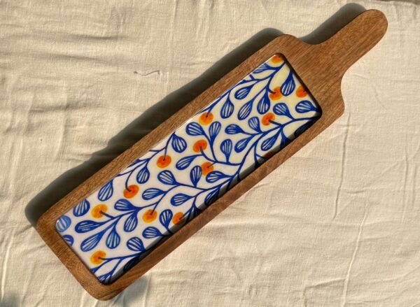 Blue Leaf Platter - Image 3