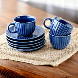 Azure Blue Cup and Saucer