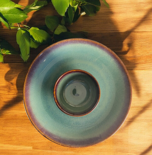 Green Glaze plate and bowl