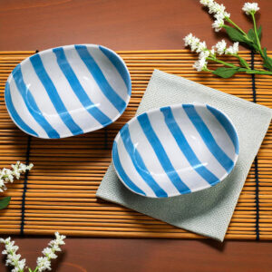 Blue Stripes Bowl