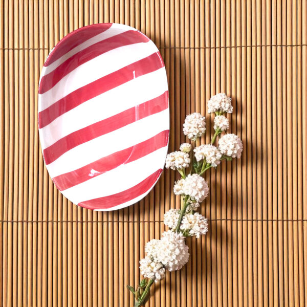 Red Stripes Bowl - Image 2