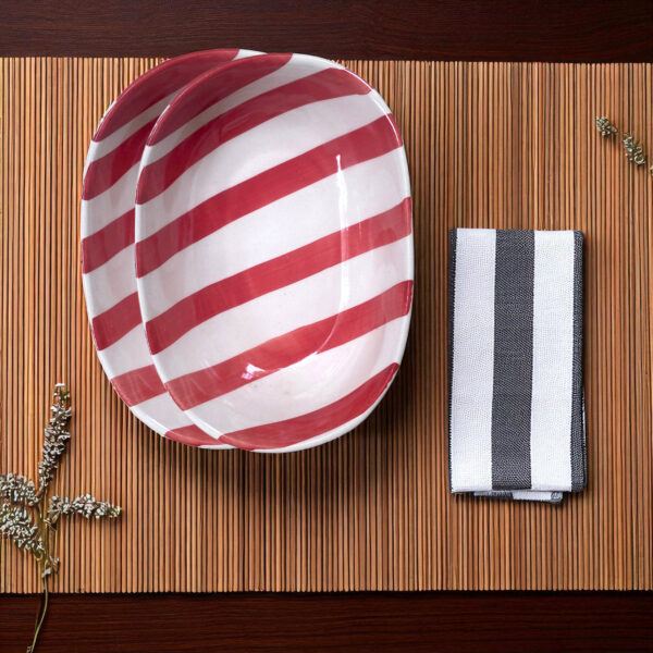 Red Stripes Bowl - Image 3