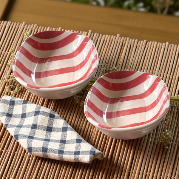Red Stripes Bowl - Image 4
