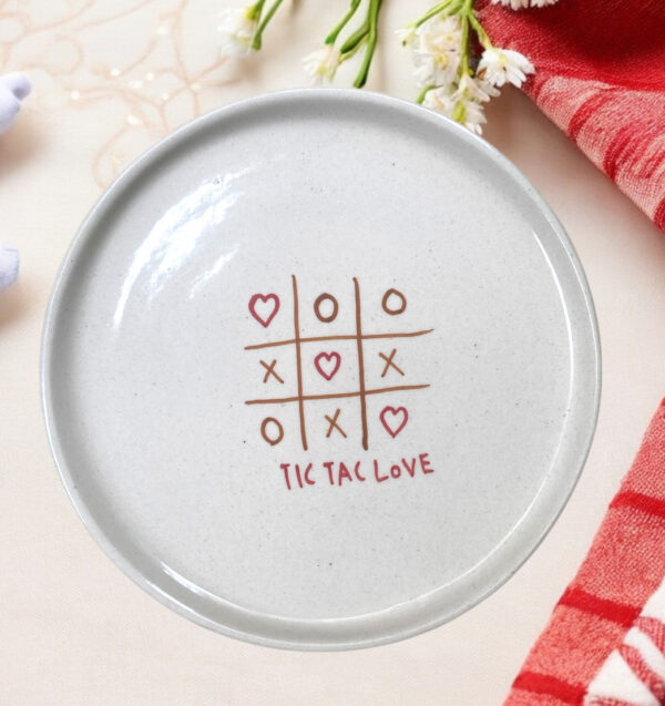Tic Tac Love Snack Plate