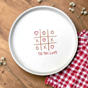 Tic Tac Love Snack Plate